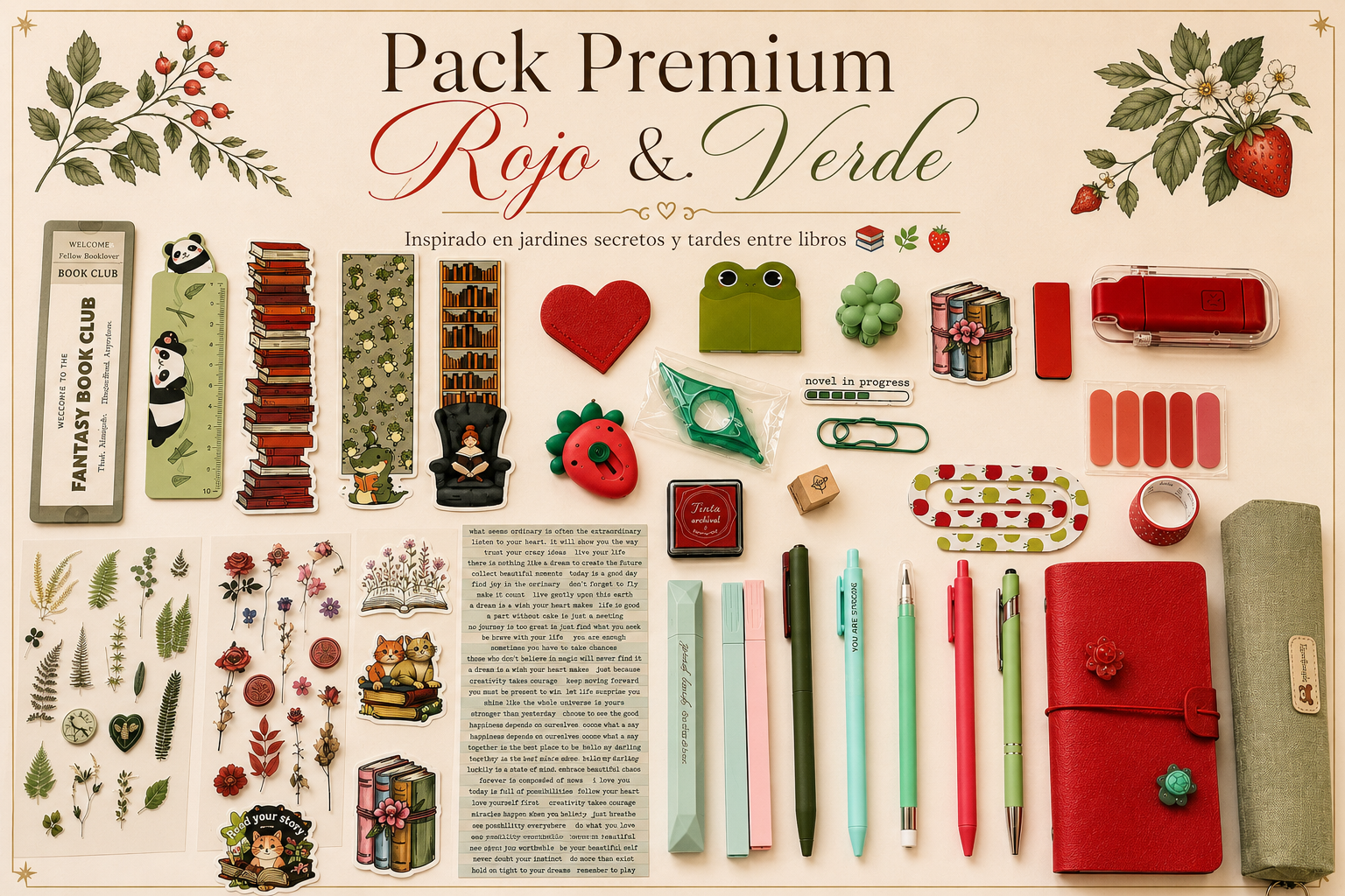 🌿❤️ Pack Premium Rojo & Verde