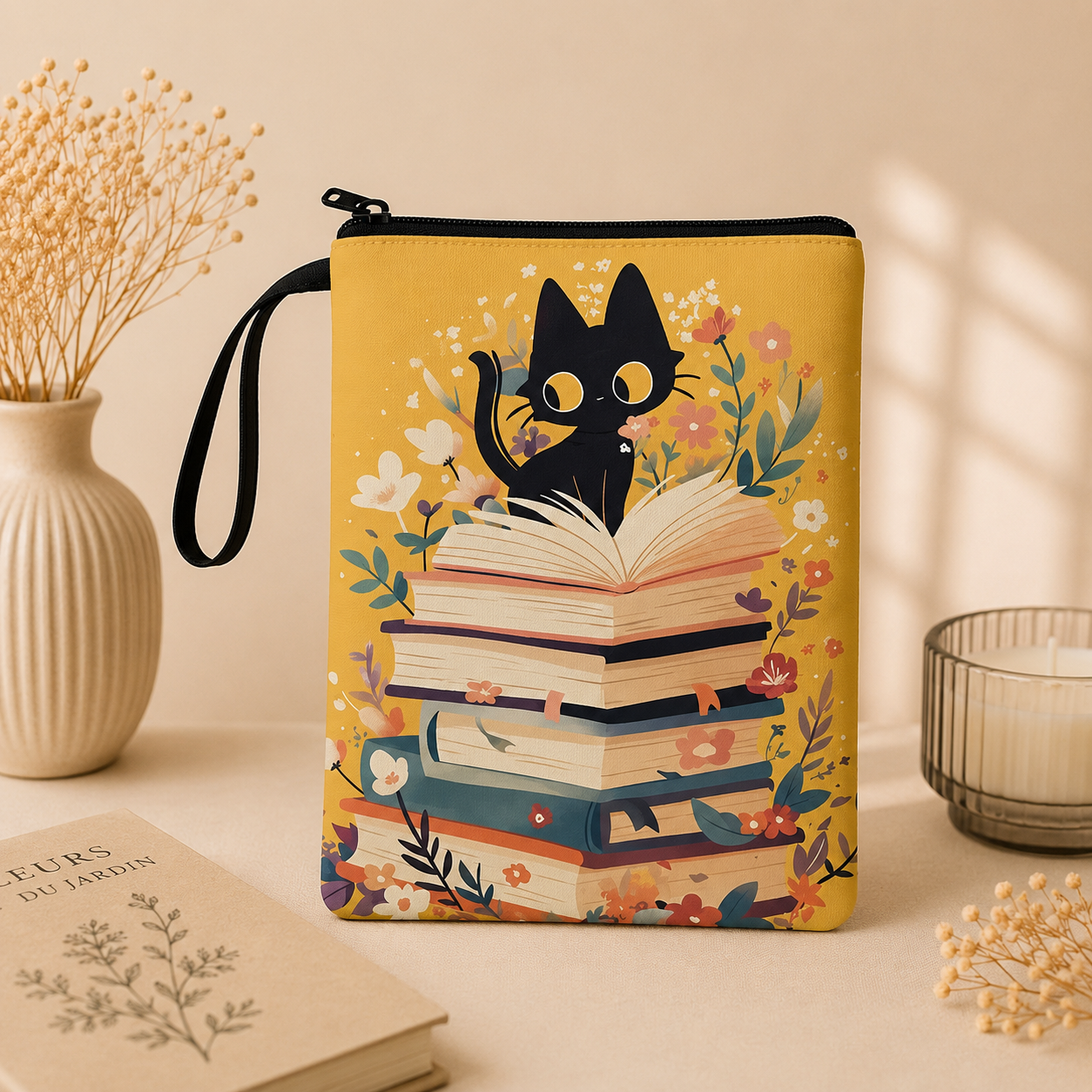 Funda Gatito entre Libros