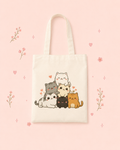 Tote Bag estampado gatitos
